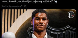 Messi czy Cristiano? Rashford wskazał GOATA piłki nożnej!